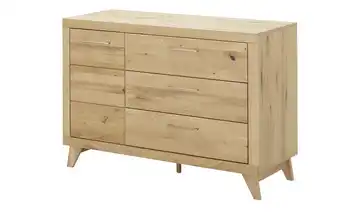 Kommode Oslo Wildeiche, Wildeiche (Nachbildung) silberfarben