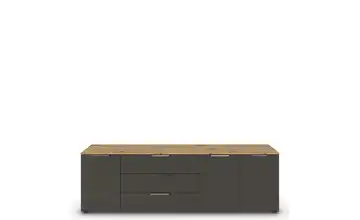 Sideboard Front: Dekor, Oberboden: Dekor Graphit, Eiche Artisan (Nachbildung) verchromt