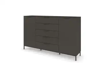 Highboard Graphit Graphit Front: Dekor, Oberboden: Dekor 180 cm Graphit