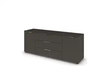 Sideboard Graphit Front: Dekor, Oberboden: Dekor verchromt