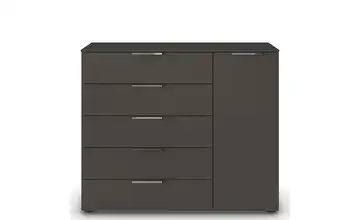 Sideboard Graphit Graphit Front: Dekor, Oberboden: Dekor verchromt