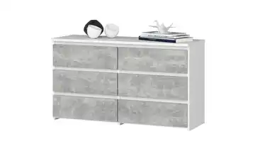 Kommode Carla Weiß, Betonoptik