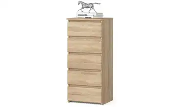 Kommode mit 5 Schubladen Eiche Sonoma (Nachbildung)