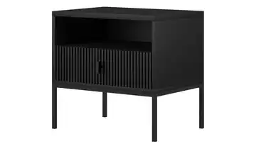 Kommode Maglione Schwarz Griffe und Gestell: Metall Schwarz