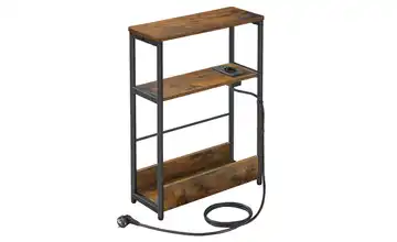 Beistelltisch Braun, Schwarz