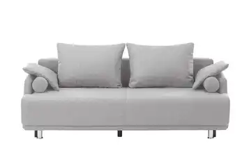 smart Big Sofa mit Schlaffunktion Silbergrau