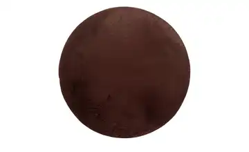 como Hochflorteppich Bunny Ø 120 cm Kastanie