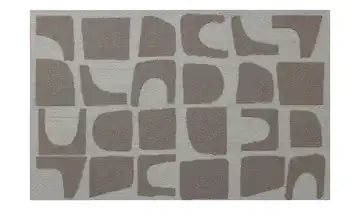 Webteppich Mellow Braun, Weiß geometrisch 140x200 cm