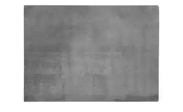 Hochflorteppich Pesante rechteckig Silbergrau 120x160 cm