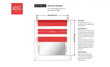 Lichtblick Duo-Rollo Klemmfix Grün 55 cm 150 cm