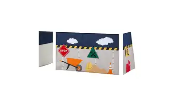 Hoppekids Vorhang für Spielbett 70x160  Construction