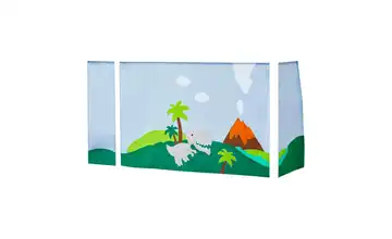 Hoppekids Vorhang Mittelhochbett 90x200  Dinosaur