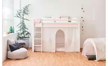 Hoppekids Vorhang Mittelhochbett 90x200  Winter Wonderland