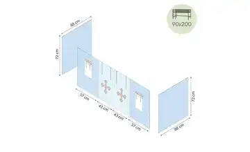 Hoppekids Vorhang für Spielbett 90x200  Fairytale Knight