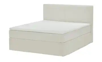 Boxi Boxspringbett Boxi Classic Creme 180 cm Cordstoff H5 Viscoschaumkern