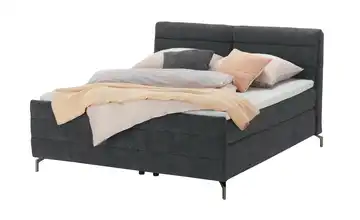 pop Boxspringbett Maranello Basic 140 cm H2 Anthrazit