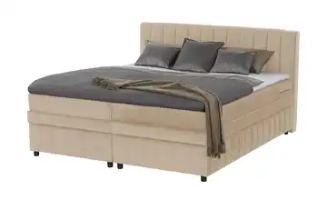 uno Boxbett Bruno Beige 180 cm H1 Kaltschaumkern