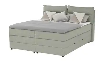 Boxspringbett mit Bettkasten Neto Mintgrün H1 & H2 180 cm Kaltschaumkern