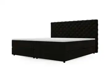 Boxbett mit Stauraum Belford Schwarz 200 cm