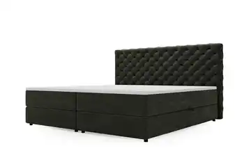 Boxbett mit Stauraum Belford Dunkelgrau 140 cm