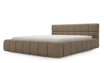 Polsterbett mit Stauraum Alcester Braun 140 cm
