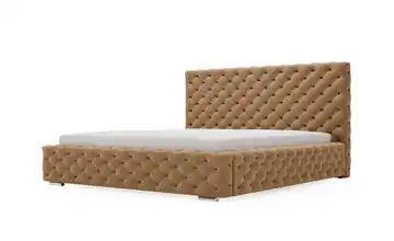 Polsterbett mit Stauraum Ashton Braun 200 cm