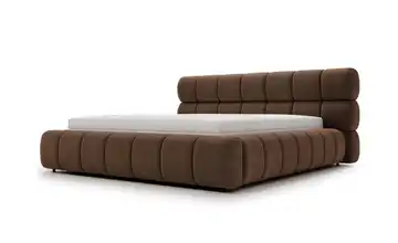 Polsterbett mit Stauraum Marlow Braun 140 cm