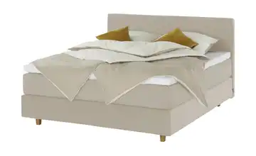 Jette Home Boxspringbett Jette Flex Beige 140 cm H2 Kaltschaumkern 63,5 cm