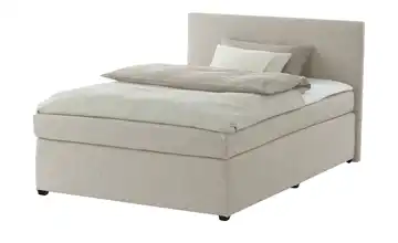 Boxspringbett mit Matratze und Topper, H3 Carlo Beige 140 cm H3