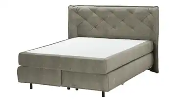 pop Boxspringbett Babylon 160x200 cm H4 Viscoschaumkern Taupe