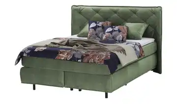 pop Boxspringbett Babylon 160x200 cm H3 & H4 Viscoschaumkern Grün