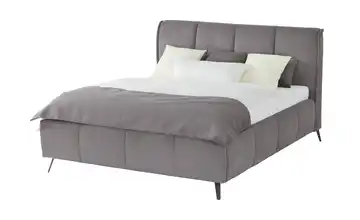 pop Polsterbett mit Bettkasten Pamela 160 cm Anthrazit H3 & H4 Basic