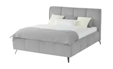 pop Polsterbett mit Bettkasten Pamela 160 cm Grau H2 & H3 Basic