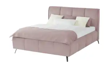 pop Polsterbett mit Bettkasten Pamela 140 cm Rosa H2 Basic