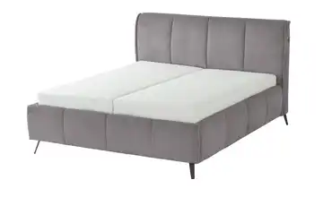pop Polsterbett mit Bettkasten Pamela 160 cm Anthrazit H4 Premium
