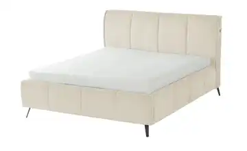 pop Polsterbett mit Bettkasten Pamela 140 cm Natur H2 Premium