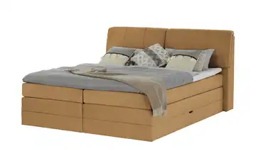 switch Boxspringbett mit Bettkasten Dilma Goldgelb 140 cm
