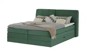 switch Boxspringbett mit Bettkasten Dilma Grün 160 cm