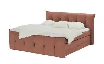 switch Boxspringbett mit Bettkasten Sofia Kupferfarben 140 cm