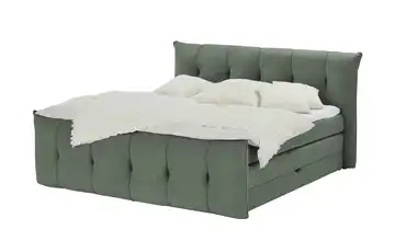 switch Boxspringbett mit Bettkasten Sofia Grün 140 cm