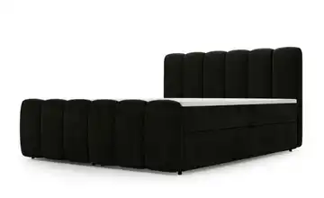 Boxbett 183 cm 180x200 cm Schwarz