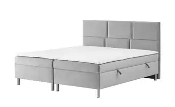 Boxbett mit Bettkasten Adria Ohne Fußteil Silbergrau 200 cm