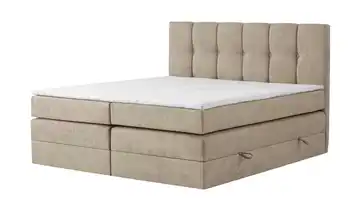Boxspringbett mit Bettkasten Leeds 120 cm 7 cm Sand
