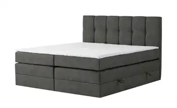 Boxspringbett mit Bettkasten Leeds 120 cm 4 cm Anthrazit