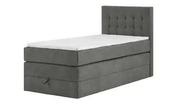 Boxspringbett mit Bettkasten Barcelona Grau 100 cm 4 cm