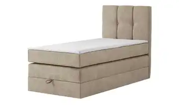 Boxspringbett mit Bettkasten Leeds 90 cm 7 cm Sand
