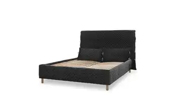 Miuform Polsterbett gemustert Sleepy Luna ohne Bettkasten 180x200 cm Graphit