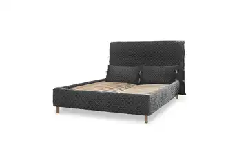 Miuform Polsterbett gemustert Sleepy Luna ohne Bettkasten 180x200 cm Grau