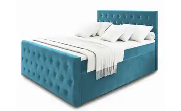 MASSENO Boxbett 180 cm 180x200 cm Blau