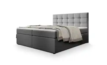 MASSENO Boxbett mit Bettkasten Palma 160x200 cm Hellgrau